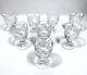 Vintage Waterford Crystal Boyne Cut Foot Port Wine Glasses (8) 4 Ireland