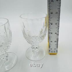 Vintage Waterford Crystal Colleen Short Stem Wine 3 Oz Set 4 Wine Glasses 5in