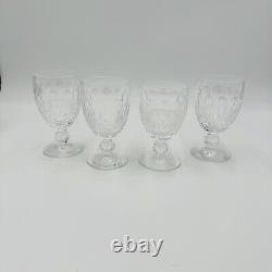 Vintage Waterford Crystal Colleen Short Stem Wine 3 Oz Set 4 Wine Glasses 5in
