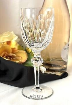 Vintage Waterford Crystal Curraghmore Claret Wine Glasses 7 1/8 Clear set of 4