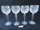 Vintage Waterford Crystal Kenmare Pattern Set of 4 Wine Hock Glasses 7 3/8H L 2