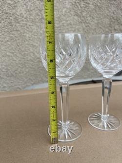 Vintage Waterford Crystal Lismore Hock Wine Glasses. Set of 5 All Marked