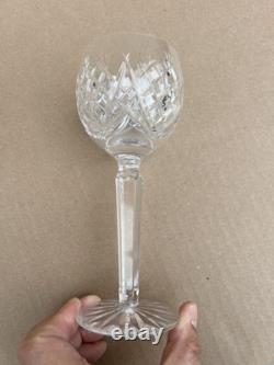 Vintage Waterford Crystal Lismore Hock Wine Glasses. Set of 5 All Marked
