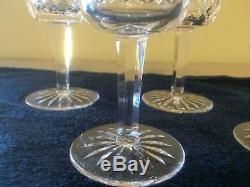 Vintage Waterford Crystal Lismore Water/Wine 7oz Goblets. Set Of 6