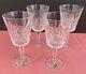 Vintage Waterford Crystal Lismore Water/Wine Glasses-6 7/8 H Set Of 4 NOS