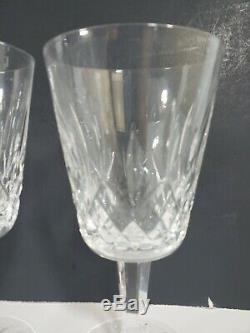 Vintage Waterford Crystal Lismore Water/Wine Glasses-6 7/8 Set Of 8