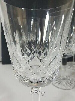 Vintage Waterford Crystal Lismore Water/Wine Glasses-6 7/8 Set Of 8