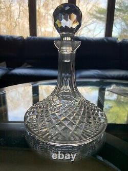 Vintage Waterford Crystal Lismore Wine Ships Decanter