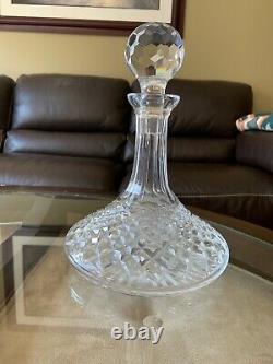 Vintage Waterford Crystal Lismore Wine Ships Decanter