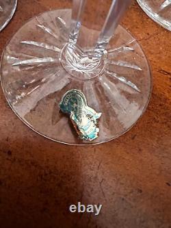 Vintage Waterford Crystal Set Of 5 Lismore Hock Wine Glasses NEW
