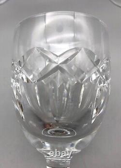 Vintage Waterford Cut Crystal Glass Kerry Older Ball Stem Claret Wine Set 7
