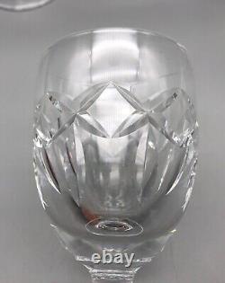 Vintage Waterford Cut Crystal Glass Kerry Older Ball Stem Claret Wine Set 7