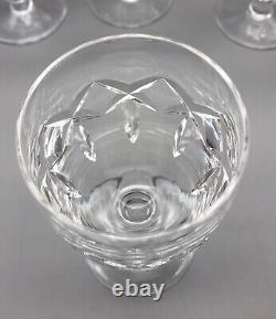 Vintage Waterford Cut Crystal Glass Kerry Older Ball Stem Claret Wine Set 7