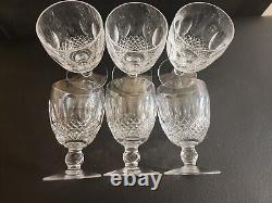 Vintage Waterford Ireland (6) Short Stem Colleen 8 Oz (5 1/4) Water Goblets
