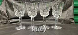 Vintage Waterford Irish Crystal Lismore Wine Glasses Set of 4