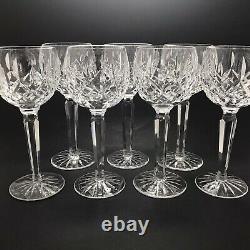 Vintage Waterford Lismore Balloon Wine Hocks Glasses Seven