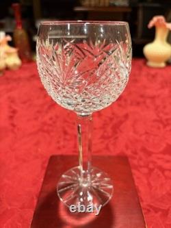 Vintage Waterford Lismore Crystal Balloon Wine Glasses 7 Signed Ex Cond 10pc