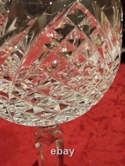Vintage Waterford Lismore Crystal Balloon Wine Glasses 7 Signed Ex Cond 10pc