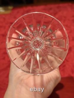 Vintage Waterford Lismore Crystal Balloon Wine Glasses 7 Signed Ex Cond 10pc
