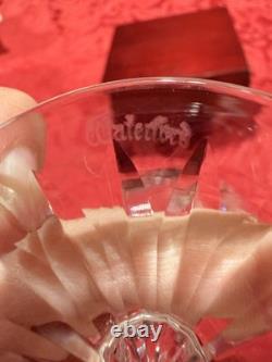 Vintage Waterford Lismore Crystal Balloon Wine Glasses 7 Signed Ex Cond 10pc