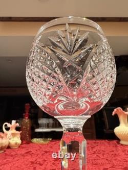 Vintage Waterford Lismore Crystal Balloon Wine Glasses 7 Signed Ex Cond 10pc