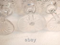 Vintage Waterford Lismore Crystal Claret Wine Glasses Set of 3