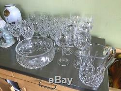 Vintage Waterford Lismore Hock Wine Glass set of four 7.5 Immaculate NR