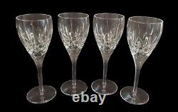 Vintage Waterford Lismore Nouveau 8 1/4 Wine Glass Set Of 4 Lot 2