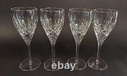 Vintage Waterford Lismore Nouveau 8 1/4 Wine Glass Set Of 4 Lot 2