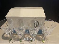 Vintage Waterford Lismore Water Wine 4 Glasses NIB