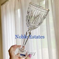 Vintage Waterford Marquise Hanover Gold Trim Glasses (circa 1991-2005)-Set of 12
