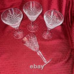 Vintage Waterford Templemore Pattern Wine Glasses Set Of 4