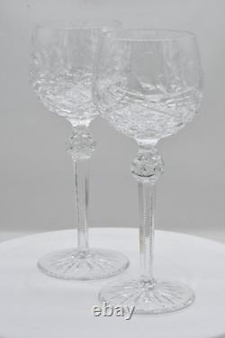 Vintage Wedgwood Sovereign Pair Of Hock Wine Glasses 8