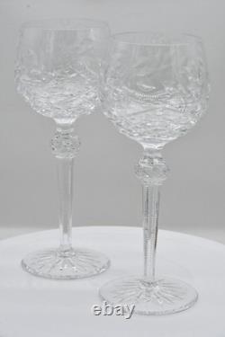 Vintage Wedgwood Sovereign Pair Of Hock Wine Glasses 8