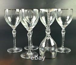 Vintage Wine Glass Madison (Platinum Trim) by LENOX Set of 7