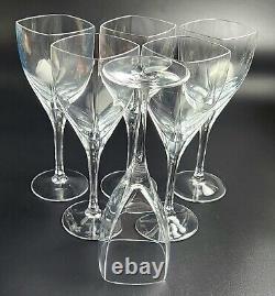 Vintage Wine Glass Panache Clear by MIKASA Set of 6 8 1/4 Tall