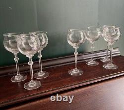 Vintage Wine Glass Set Riedel Crystal Blown Glass
