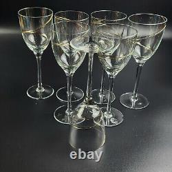 Vintage Wine Glasses CTB19 by CRATE & BARREL 8 3/8 Tall- Set of 7