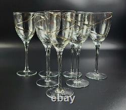 Vintage Wine Glasses CTB19 by CRATE & BARREL Set of 7 8 3/8 Tall