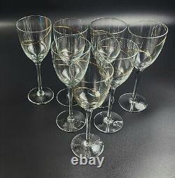 Vintage Wine Glasses CTB19 by CRATE & BARREL Set of 7 8 3/8 Tall