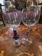 Vintage Wine Glasses Crab And Fish Shaped Stems Set of 2 8.5