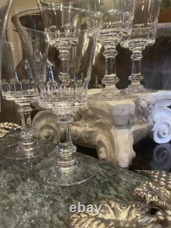 Vintage Wine Glasses Crystal Dolly Madison Set of 7 by Fostoria (1939-73)