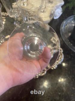 Vintage Wine Glasses Crystal Dolly Madison Set of 7 by Fostoria (1939-73)