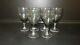 Vintage Wine Glasses Debutante Gray FOSTORIA Tulip shape bowl 1962 6 7 oz EUC