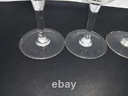 Vintage Wine Glasses Gold Rim Drinkware Set of 4 MCM Roty Gilding 6 7/8