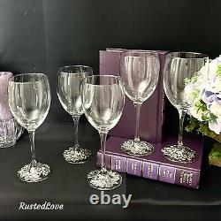 Vintage Wine Glasses Silver Plated Grape Decorated Foot 1997 Wine Goblets 5 Pc