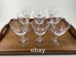 Vintage Wine Glasses Theda by Tiffin-Franciscan Crystal Water Goblets Stemware