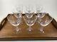 Vintage Wine Glasses Theda by Tiffin-Franciscan Crystal Water Goblets Stemware