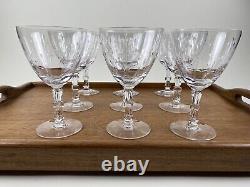 Vintage Wine Glasses Theda by Tiffin-Franciscan Crystal Water Goblets Stemware