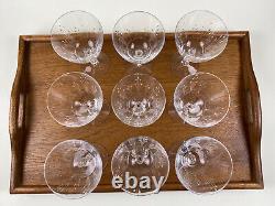 Vintage Wine Glasses Theda by Tiffin-Franciscan Crystal Water Goblets Stemware